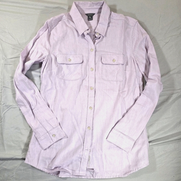 Eddie Bauer Tops - Eddie Bauer Lavender Button Down Shirt